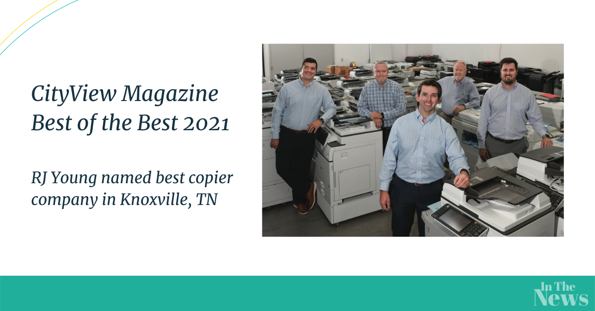 RJ Young Named "Best of the Best" Copier Company by CityView Magazine